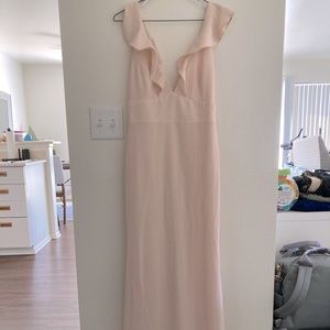 Lulu’s Perfect Opportunity Dress (Pale Blush, M)